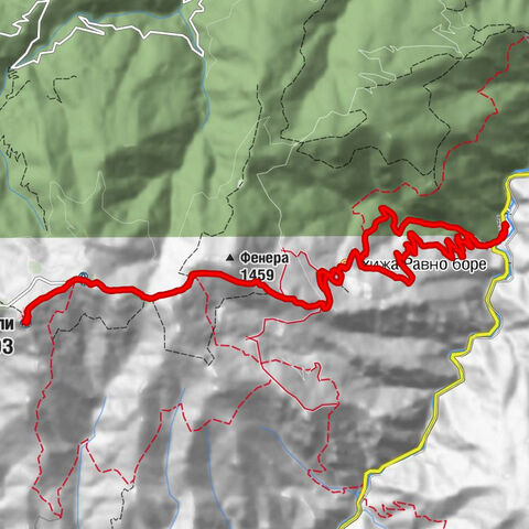 Пазарджик - хижа Равно боре - Милеви скали