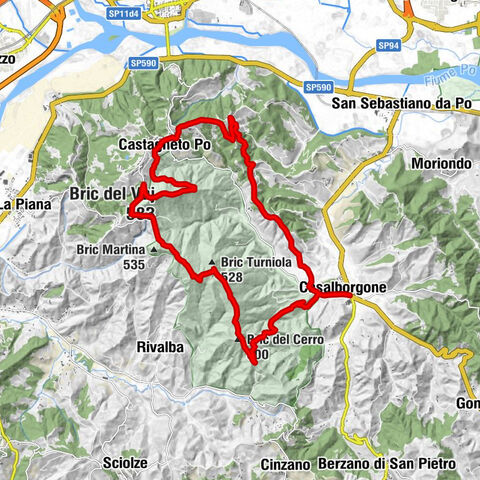 CASALBORGONE - Bosc Grand und Bosco del Vaj mit dem MTB