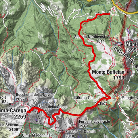 Vallarsa - Sasso della Casamatta - Cima Carega - Rifugio Mario Fraccaroli