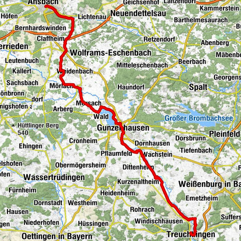 Ansbach - St. Jakobus - St. Gangolf - Treuchtlingen