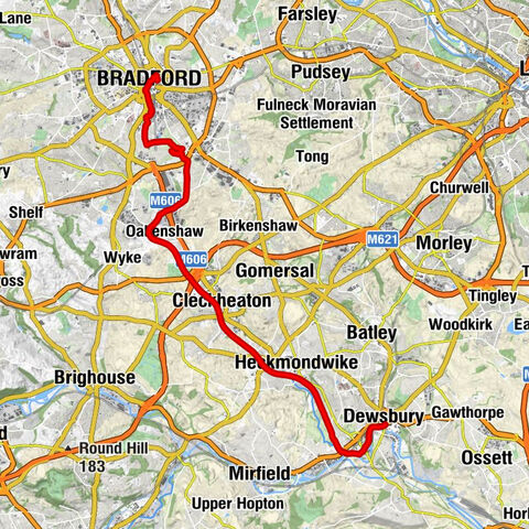 Dewsbury - The Parish Church of St John The Evangelist, Bradford - The Light Of The World Gospel Hall Community Church - Little Germany