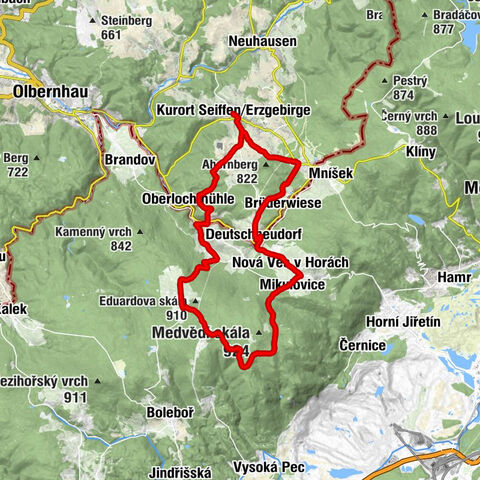 Kurort Seiffen/Erzgebirge - Bergkirche Seiffen - Deutscheinsiedel - Brüderwiese