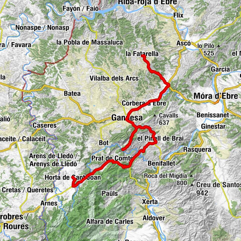 la Fatarella - Sibarites - Coll d'en Torner - Horta de Sant Joan