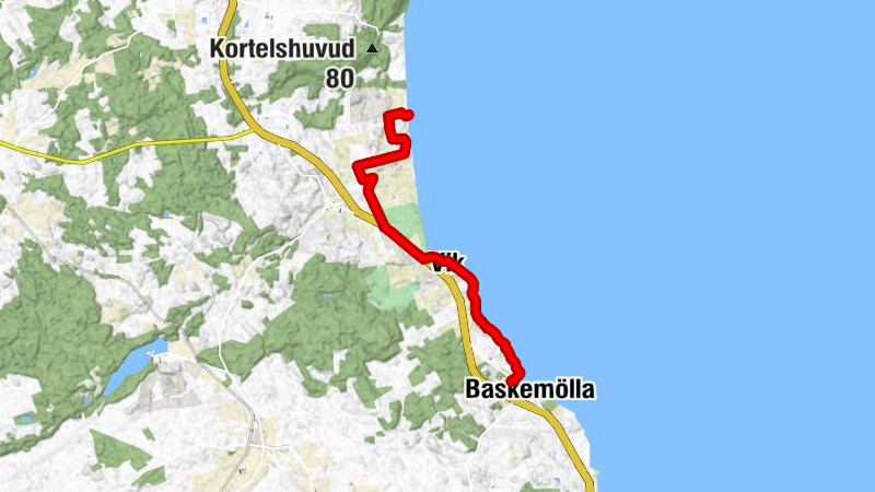Baskemölla kapell - Baskemölla - Vik - Sankt Nicolai kapell