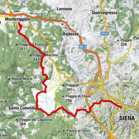 Monteriggioni - Agriristoro Casavecchia - Chiesa di Sant'Ansano a Marciano - Siena