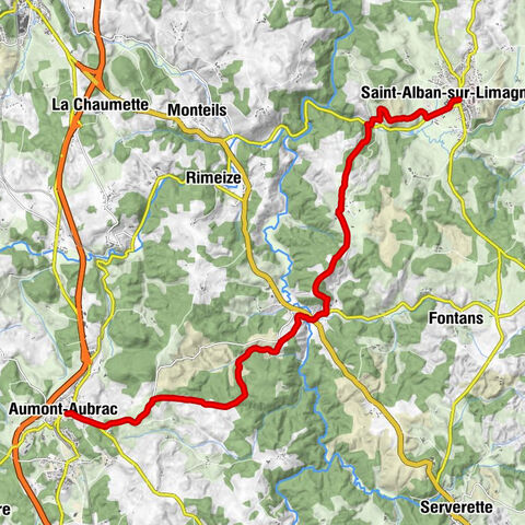 Aumont-Aubrac - Aubrac Hôtel - Église Saint-Jean-Baptiste - Église Saint-Alban