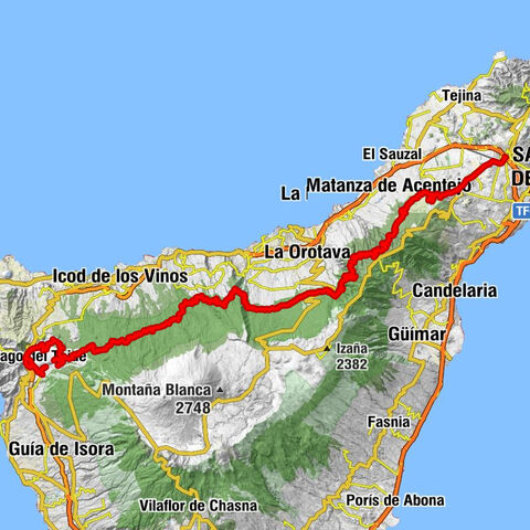 San Cristóbal de La Laguna - Iglesia Nuestra Señora de la Esperanza - Ermita Santiago Apóstol - Santiago del Teide