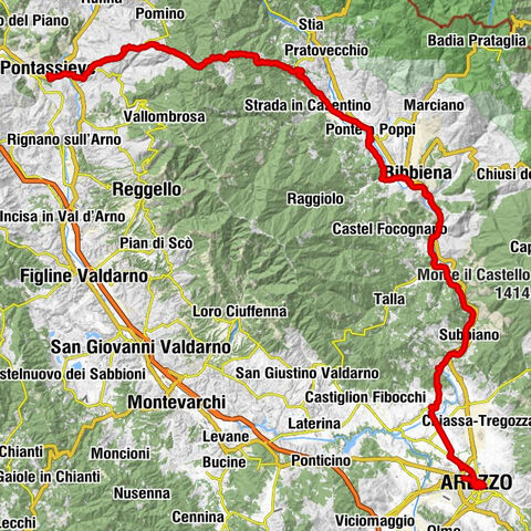 Pontassieve - Propositura dei Santi Marco e Lorenzo - Chiesa della Madonna del Morbo - Stazione Fs Arezzo Casello 1