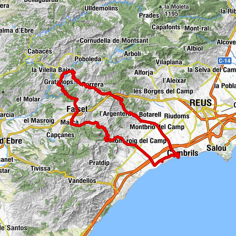 Cambrils - Sonia - Coll de la Teixeta - Mare de Déu del Camí