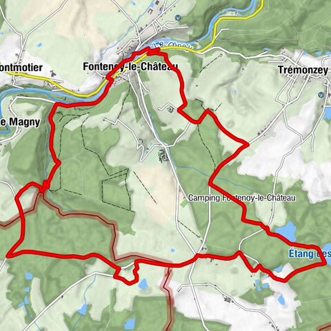 Fontenoy-le-Château - Bois de la Grande Quartier - Grange Jean Mourey - Le Potet
