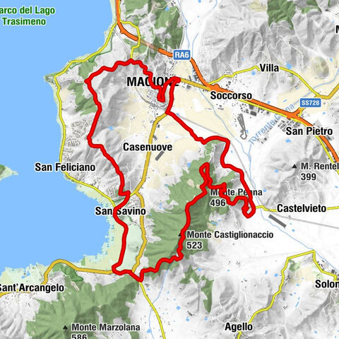 Magione - Monte Castiglionaccio - Monte Penna