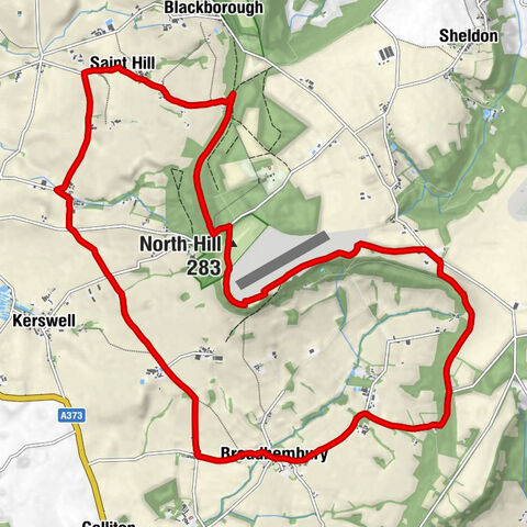 Broadhembury - Orway - Saint Hill Church - North Hill