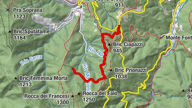 Colle Baltera - la Colletta - Osiglia
