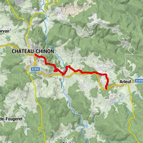 Château-Chinon - Le Briot - Pontchareau - L Echeintre