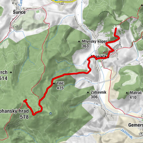 Struma - Tilič - Pohanský hrad - Stará Bašta