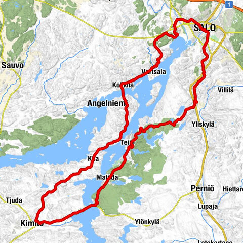 Hermanni - Syrjäkulma - Kimito - Salo