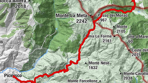 Picinisco - Il baraccone - Passo dei Monaci - Campitelli