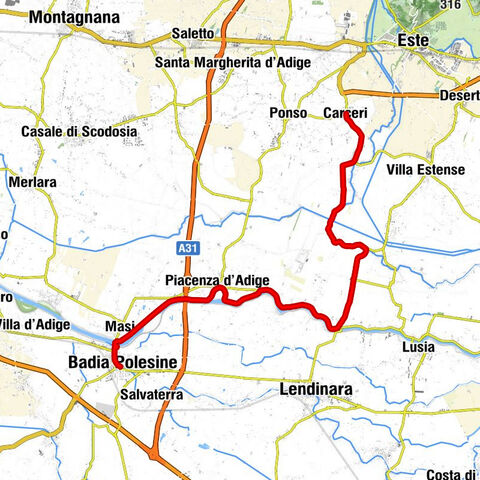 Carceri - Bar Trattoria Da Saverio - Chiesa di Cà Morosini - Chiesa di San Giovanni Battista