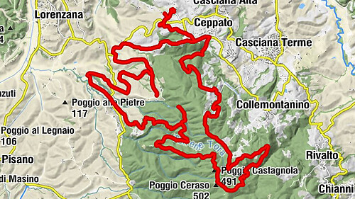 Chiesa di Sant'Ermete - Poggio Ceraso - Poggio Pamorelle - Poggio Castagnola