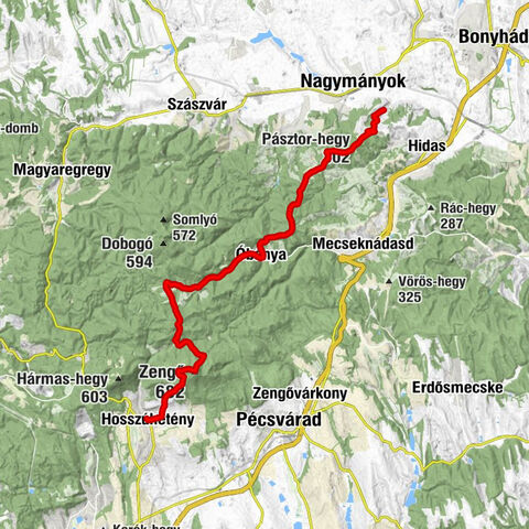 Béke Királynője-templom - Pásztor-hegy - Zengő - Hosszúhetény