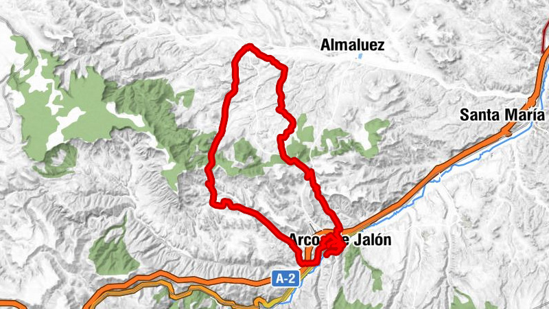 Arcos de Jalón - La Hormalla - Utrilla - Cañada del Potro