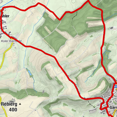 Garnich - Kahler - Saint-Étienne - Méchelskierch