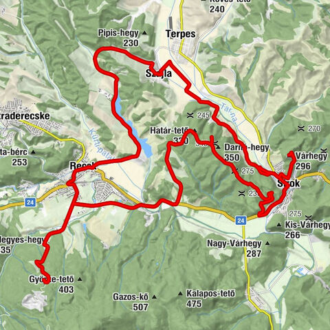 Végvár Ételbár - Várhegy - Határ-tető - Sirok