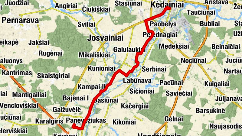 Senamiestis - Kėdainiai - Panevėžiuko Nukryžiuotojo Jėzaus bažnyčia - Babtų seniūnija