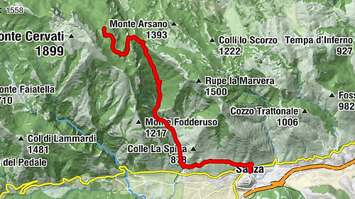 Rifugio Cervati - Campo delle Chianolle - Località Male Mursiello - Sanza
