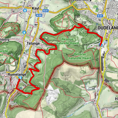 Dudelange-Usines - Dudelange - Tétange - Rumelange