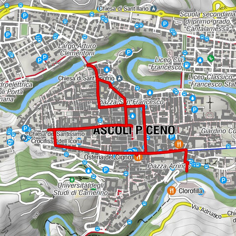 Ascoli Piceno - Cattedrale di Sant'Emidio - Battistero di San Giovanni - Chiesa di Sant'Andrea Apostolo