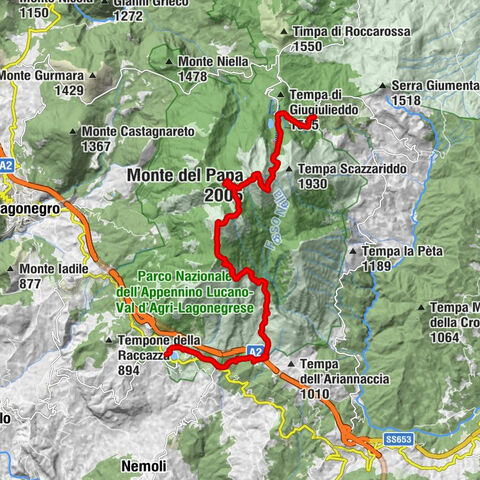 Lagonegro - Monte del Papa - Anticima Monte del Papa - Rifugio Conserva