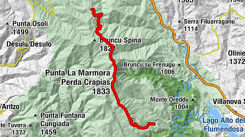 Àrthana/Arzana - Punta La Marmora - Perda Crapias - Punta della Croce - Agriturismo Separadorgiu