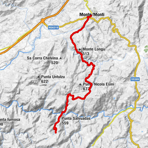 Alà/Alà dei Sardi - Punta Salvuadas - Il Pizzicotto - Monte/Monti