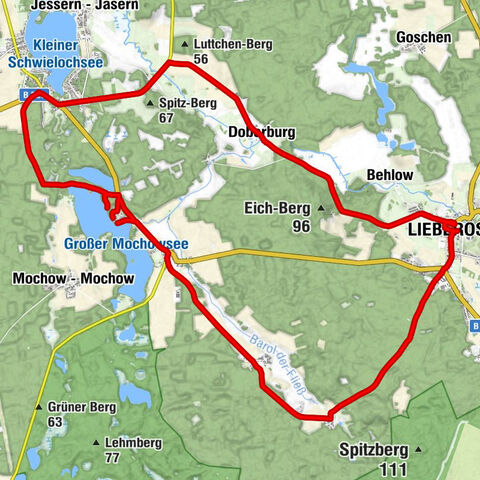 Doberburg - Landkirche - Stadtkirche - Lamsfeld- Groß Liebitz