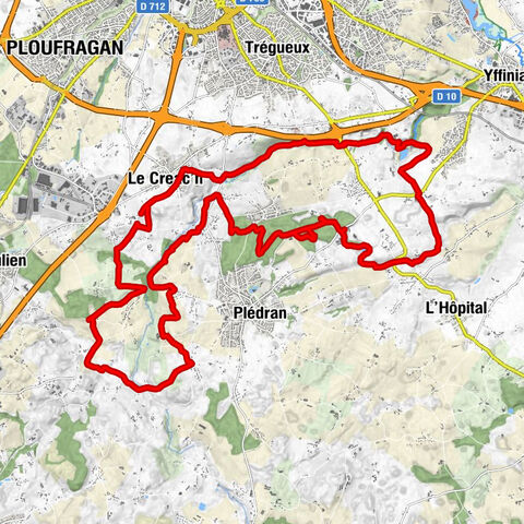 Métairie du Bois de Plédran - Le Bois Hamon - La Ville Orphin - Chapelle Saint-Laurent des Sept Saints