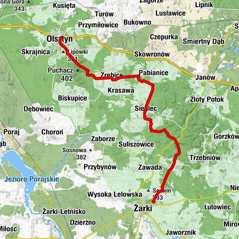 Olsztyn - Grabie - Kościół św. Idziego - Kościół pw. Nawiedzenia Najświętszej Maryi Panny