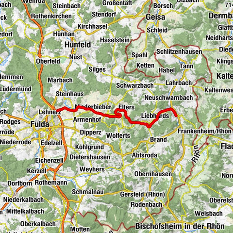 Götzenhof - Untergötzenhof - Almendorf - Hilders