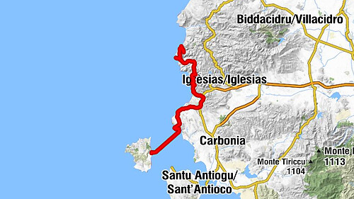 Bugerru/Buggerru - Masua - Santa Barbara - U Pàize/Carloforte