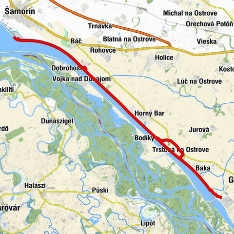 Trstená na Ostrove - Hostinec Duna - Kyselica