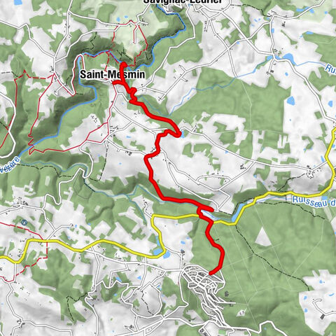 Saint-Mesmin - Le Frugier - Les Pagnons - Le Saut Ruban