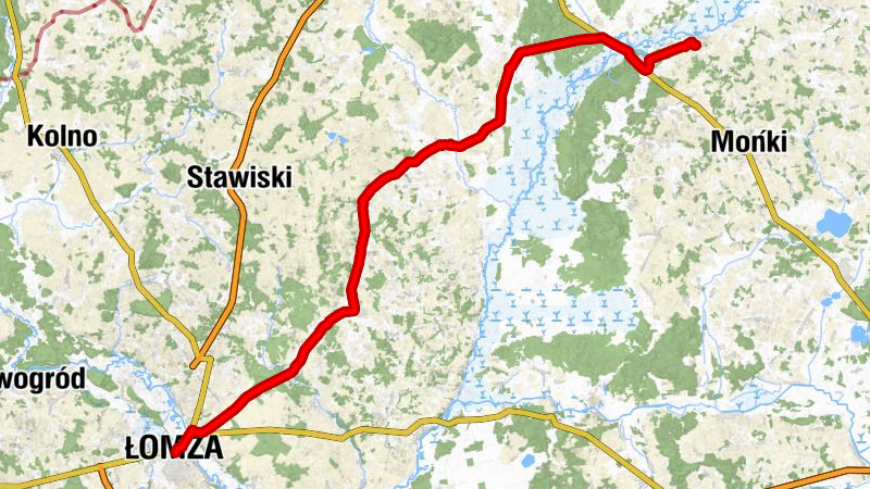 Goniądz - Kościół pw. Najświętszej Maryi Panny Bolesnej - Jedwabne - Kościół pw. Wniebowzięcia Najświętszej Maryi Panny