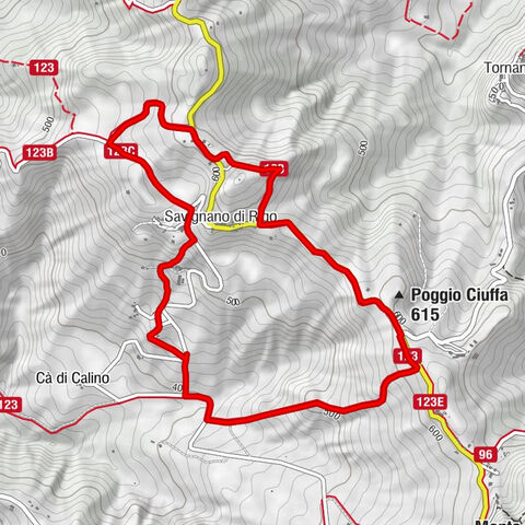 Sogliano al Rubicone - Poggio Ciuffa - Savignano di Rigo