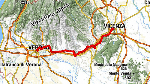 Verona Porta Nuova - Chiesa di San Martino Vescovo - Chiesa di San Lorenzo - Vicenza