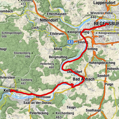 Kelheim - St. Christopherus - Hanselberg - Regensburg