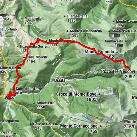 Rifugio del Fargno - Passo del Fargno - Colle della Torre - Visso