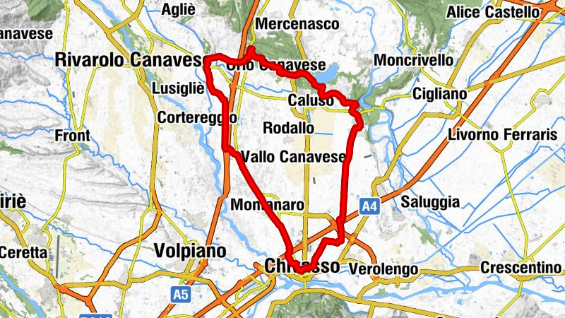CHIVASSO Rundkurs Chivasso - San Giorgio Canavese