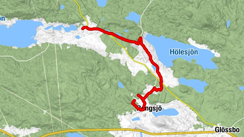 Rengsjö - Tjuvstenen - Östra Höle - Växbo