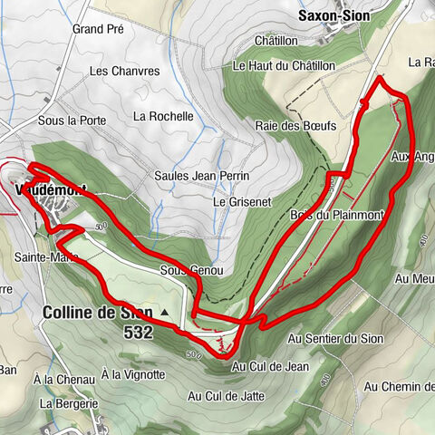 Saxon-Sion - Colline de Sion - Auberge de la Colline - Église Saint-Gengoult