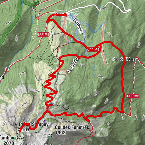 La Remontée - L'Avalanche - Petite Sambuy - Col de la Sambuy